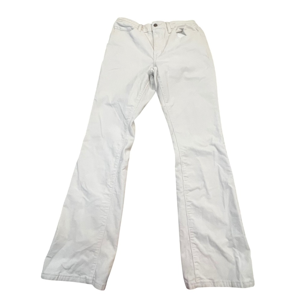Levis 725 High Rise‎ Bootcut Corduroy Pants White Womens Size 30 Jeans